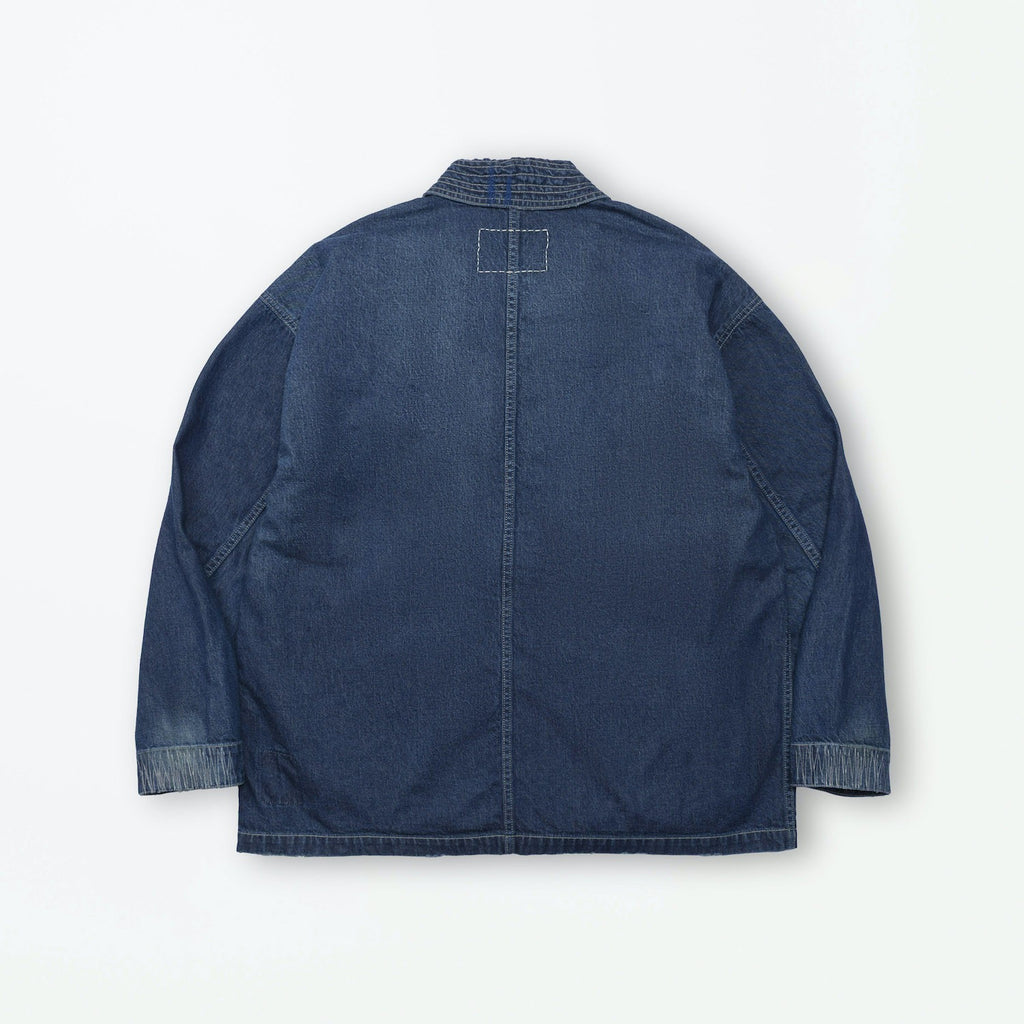 MADNESS NV. SHAWL COLLAR NEP DENIM COVERALL