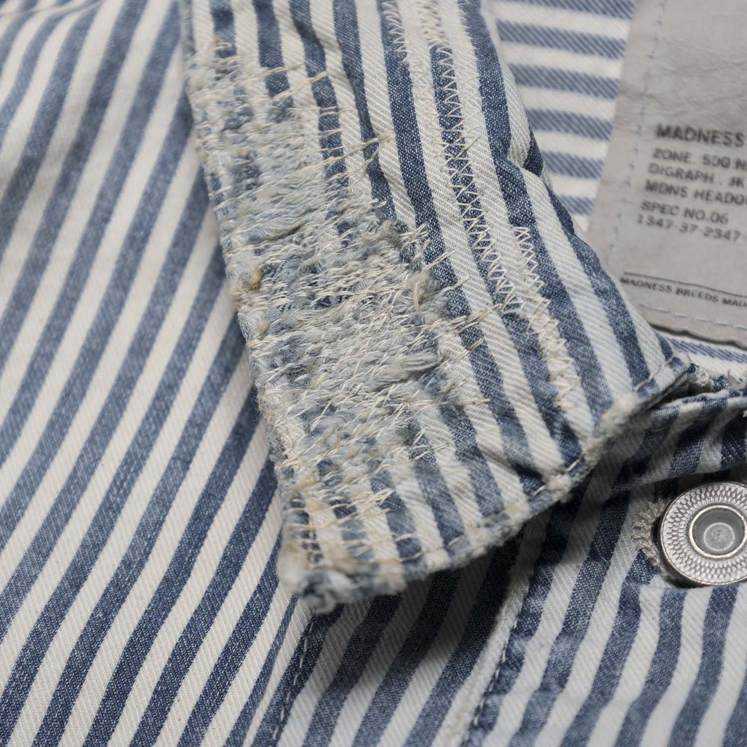 MADNESS RAILROAD HICKORY STRIPE WORK JACKET