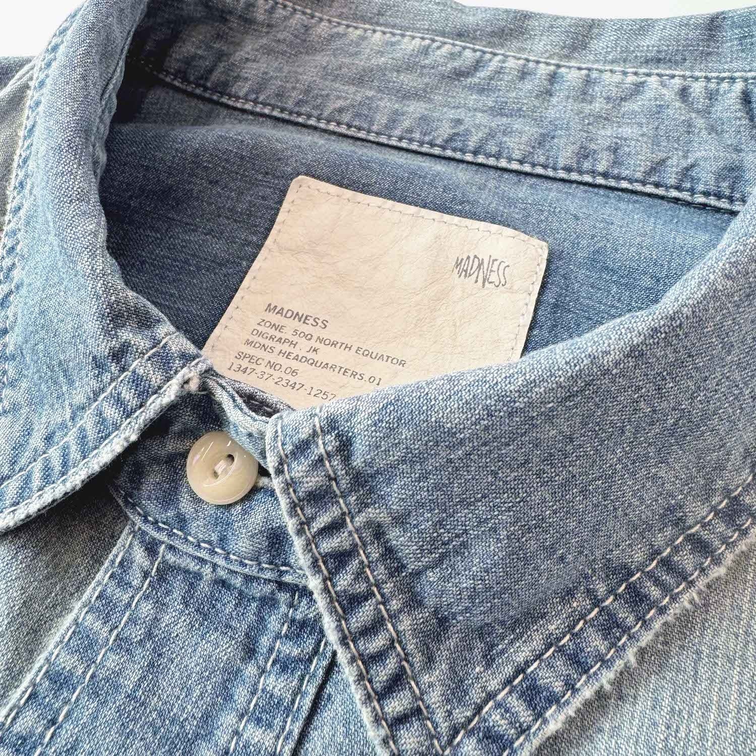 MADNESS 1940S CHAMBRAY WORKSHIRT