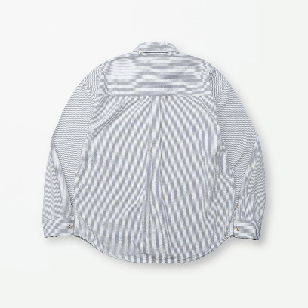 MADNESS DYED SUCKER STRIPE LOUNGE SHIRT