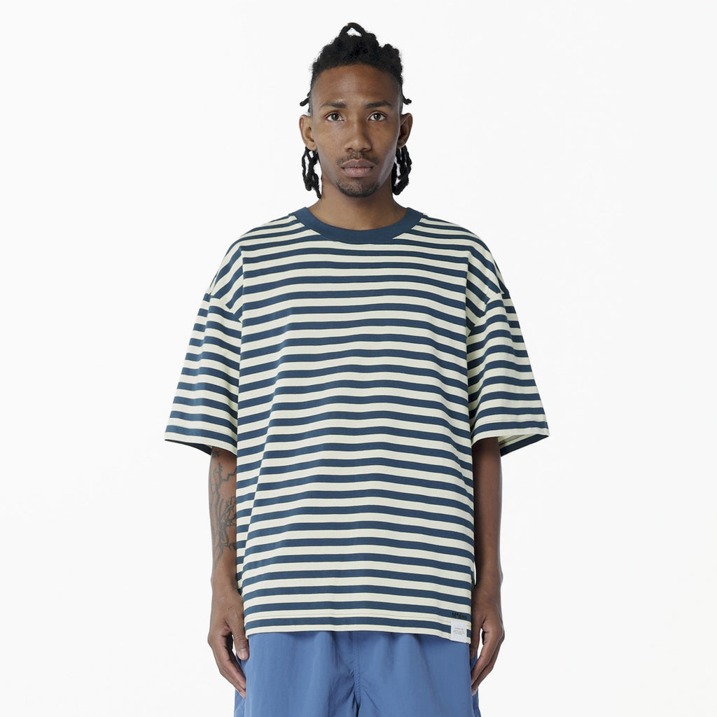 MADNESS STRIPED LABEL TEE